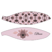 ピンクエレガントと黒のレースのヴィンテージスタイル バスケットボール (パネル)