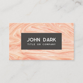 ピンクエレガントと黒の大理石 名刺