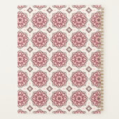 ピンクエレガントと黒の花柄 プランナー手帳 (裏面)