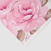 ピンクエレガントのかわいらしヴィンテージスタイル花模様 薄葉紙 (詳細)