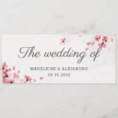 ピンクエレガントのさくらんぼが咲き結婚る メニュー (正面)