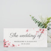 ピンクエレガントのさくらんぼが咲き結婚る メニュー (スタンド正面)