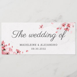 ピンクエレガントのさくらんぼが咲き結婚る メニュー