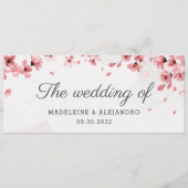 ピンクエレガントのさくらんぼが咲き結婚る メニュー (正面)