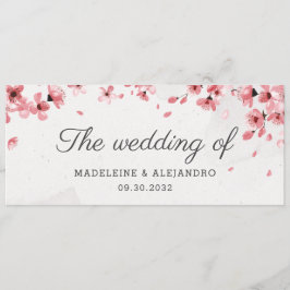 ピンクエレガントのさくらんぼが咲き結婚る メニュー