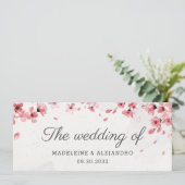 ピンクエレガントのさくらんぼが咲き結婚る メニュー (スタンド正面)