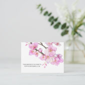 ピンクエレガントのさくらんぼがQR結婚の花 エンクロージャーカード (スタンド正面)