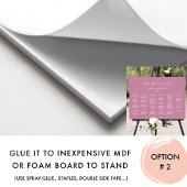 ピンクエレガントのア結婚ルファベット表 ポスター