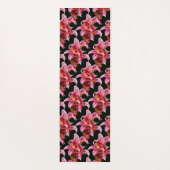 ピンクエレガントのオリエンタルユリ ヨガマット (裏面)