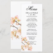 ピンクエレガントのオレンジ色のフローラはスクリプエレガントト メニュー (正面/裏面)