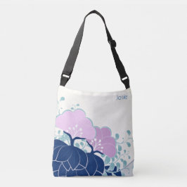 ピンクエレガントのカメリア名の追加 クロスボディバッグ