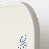 ピンクエレガントのカメリア名の追加 ピックルボールラケット (左詳細)