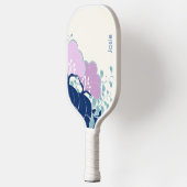 ピンクエレガントのカメリア名の追加 ピックルボールラケット (左)