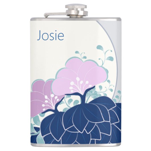 ピンクエレガントのカメリア名の追加 フラスク (正面)