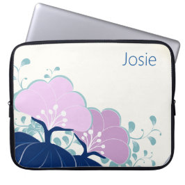 ピンクエレガントのカメリア名の追加 ラップトップスリーブ