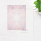 ピンクエレガントのグローイヤリング表示カード (デスク)