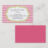 ピンクエレガントのシモダンボロン 名刺 (正面/裏面)