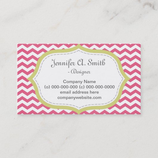 ピンクエレガントのシモダンボロン 名刺 (正面)