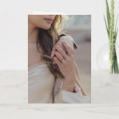 ピンクエレガントのスクリプ結婚トMonogram 招待状 (裏面)