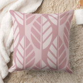 ピンクエレガントのスタイル化葉された クッション (ブランケット)