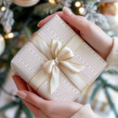 ピンクエレガントのストライプパターン ラッピングペーパー