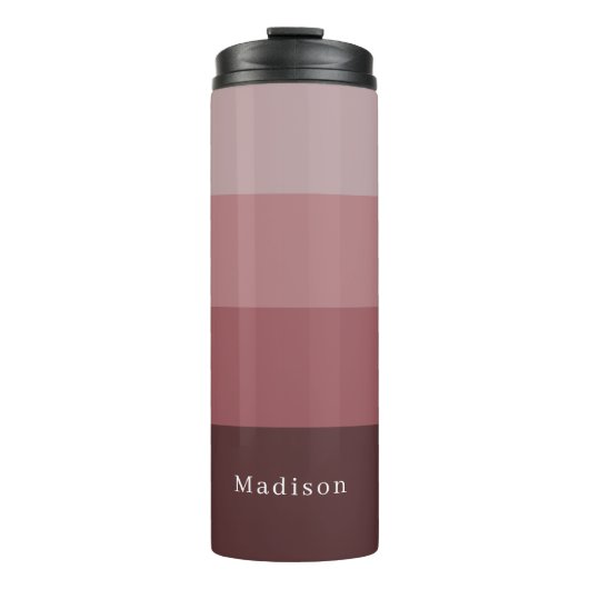 ピンクエレガントのストライプ熱タンブラー タンブラー (正面)