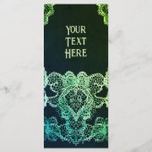 ピンクエレガントのスパークル結婚ズ メニュー (裏面)