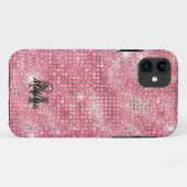 ピンクエレガントのダイヤモンド模様 Case-Mate iPhoneケース (裏面(横))