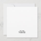 ピンクエレガントのチューリップの花素晴らしアート薄紫悔やみや弔慰 カード (裏面)