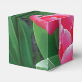 ピンクエレガントのチューリップ結婚ズ フェイバーボックス (裏面サイド)