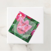 ピンクエレガントのチューリ結婚ップの贈り物 フェイバータグ (インサイチュ)