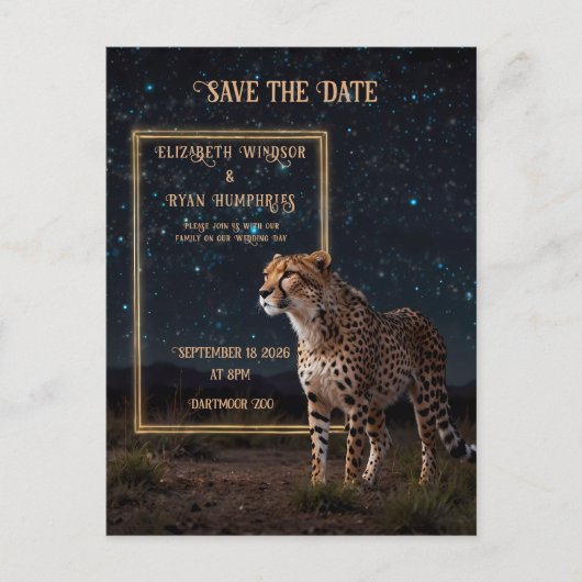 ピンクエレガントのチーズ結婚式招待状写真 ポストカード (正面)