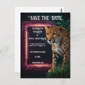 ピンクエレガントのチーズ結婚式招待状写真 ポストカード (正面/裏面)