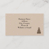 ピンクエレガントのデザイナーケーキ 名刺 (裏面)