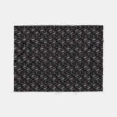 ピンクエレガントのハートと鍵パターン | フリースブランケット (正面(横))