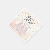 ピンクエレガントのバニースターシルエット スタンダードカクテルナプキン (角)