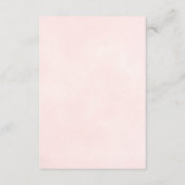 ピンクエレガントのバラが望み結婚の良い詩 エンクロージャーカード (裏面)