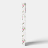 ピンクエレガントのバラの花パターンモノグラム Case-Mate iPhoneケース (裏面 / 右)