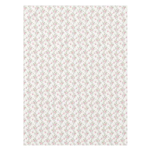 ピンクエレガントのバラの花模様 テーブルクロス (正面)