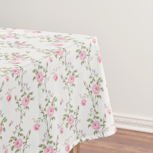 ピンクエレガントのバラの花模様 テーブルクロス (インサイチュ)
