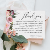 ピンクエレガントのバラの花。ガーデンフローラ結婚ズ サンキューカード