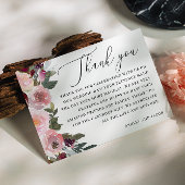 ピンクエレガントのバラの花。ガーデンフローラ結婚ズ サンキューカード