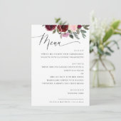 ピンクエレガントのバラの花。ガーデンフローラ結婚ズ メニュー (スタンド正面)