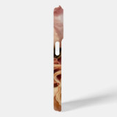 ピンクエレガントのバラは文字またはモノグラムを加える Case-Mate iPhoneケース (裏面 / 右)