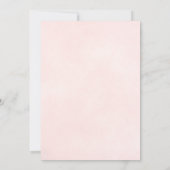 ピンクエレガントのバラ反射ロマン結婚ティック 招待状 (裏面)