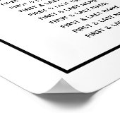 ピンクエレガントのバラ結婚スのシーティングチャート ポスター (角)