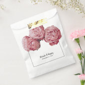 ピンクエレガントのバラ結婚ズ フェイバーバッグ (封をした状態)