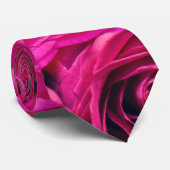 ピンクエレガントのバラ ネクタイ (ロール)