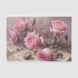 ピンクエレガントのバラ 薄葉紙