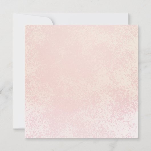 ピンクエレガントのバラ |金ゴールドフレーム80th誕生日パーティー 招待状